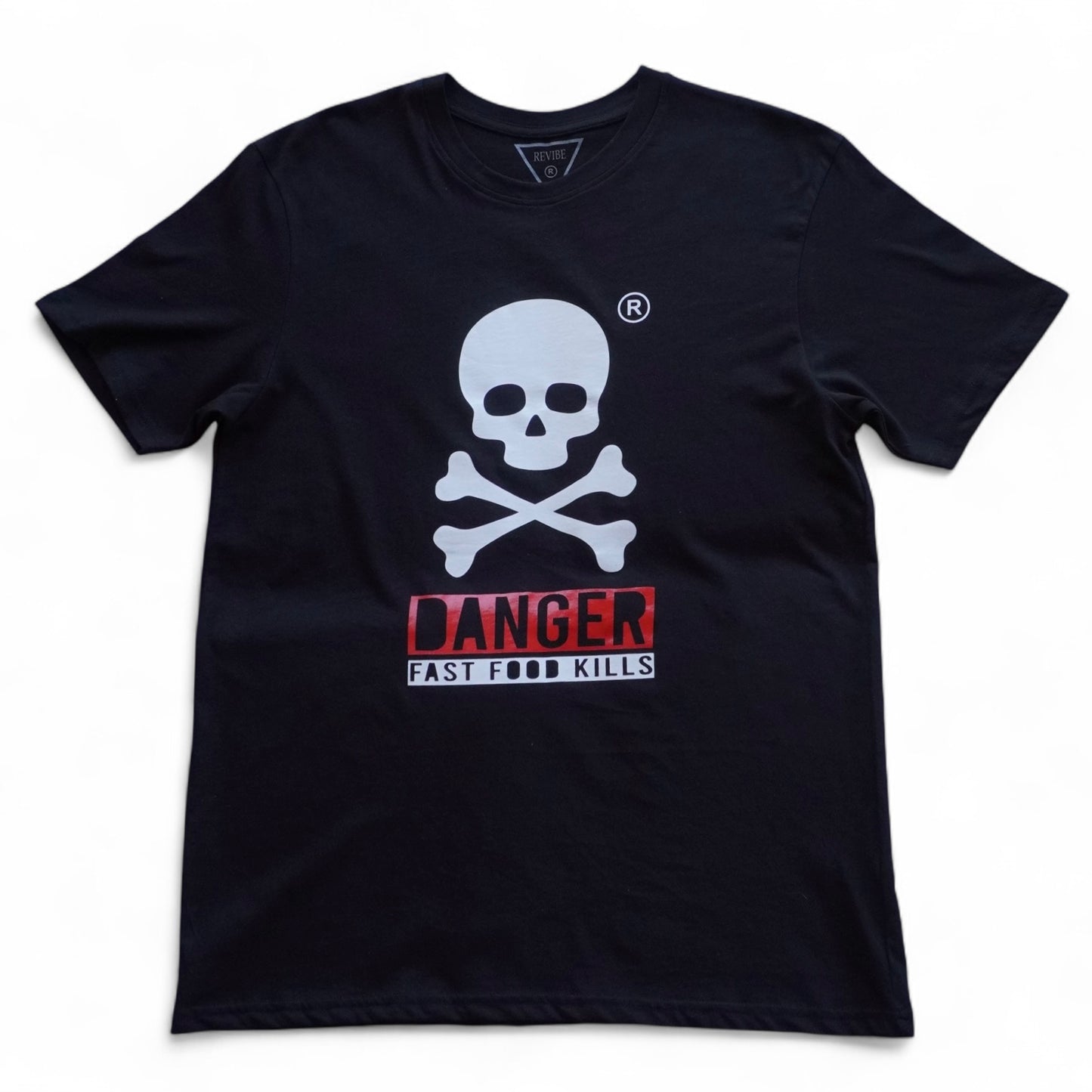 T-shirt Danger Fast Food Kills