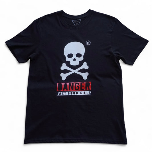 T-shirt Danger Fast Food Kills