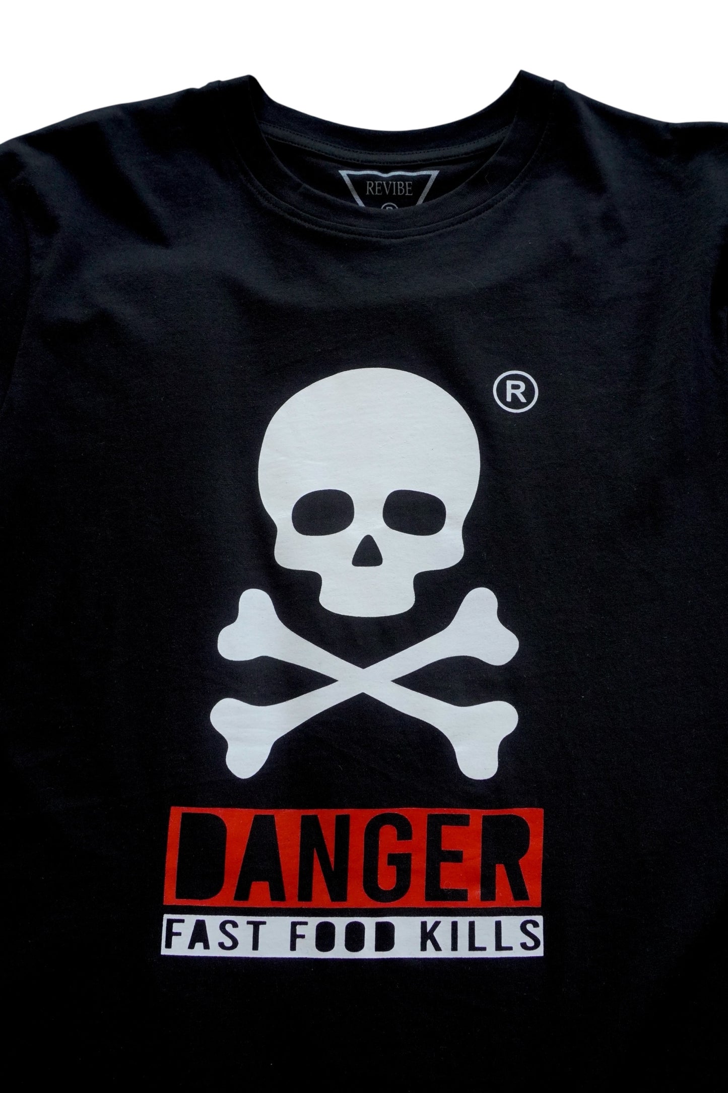 T-shirt Danger Fast Food Kills
